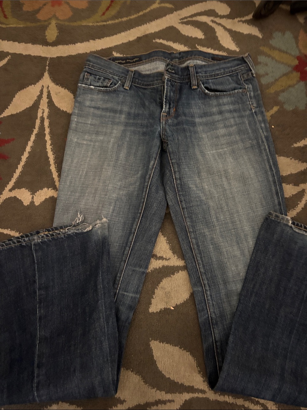 Citizens Of Humanity Blue Washed Bootcut Jeans